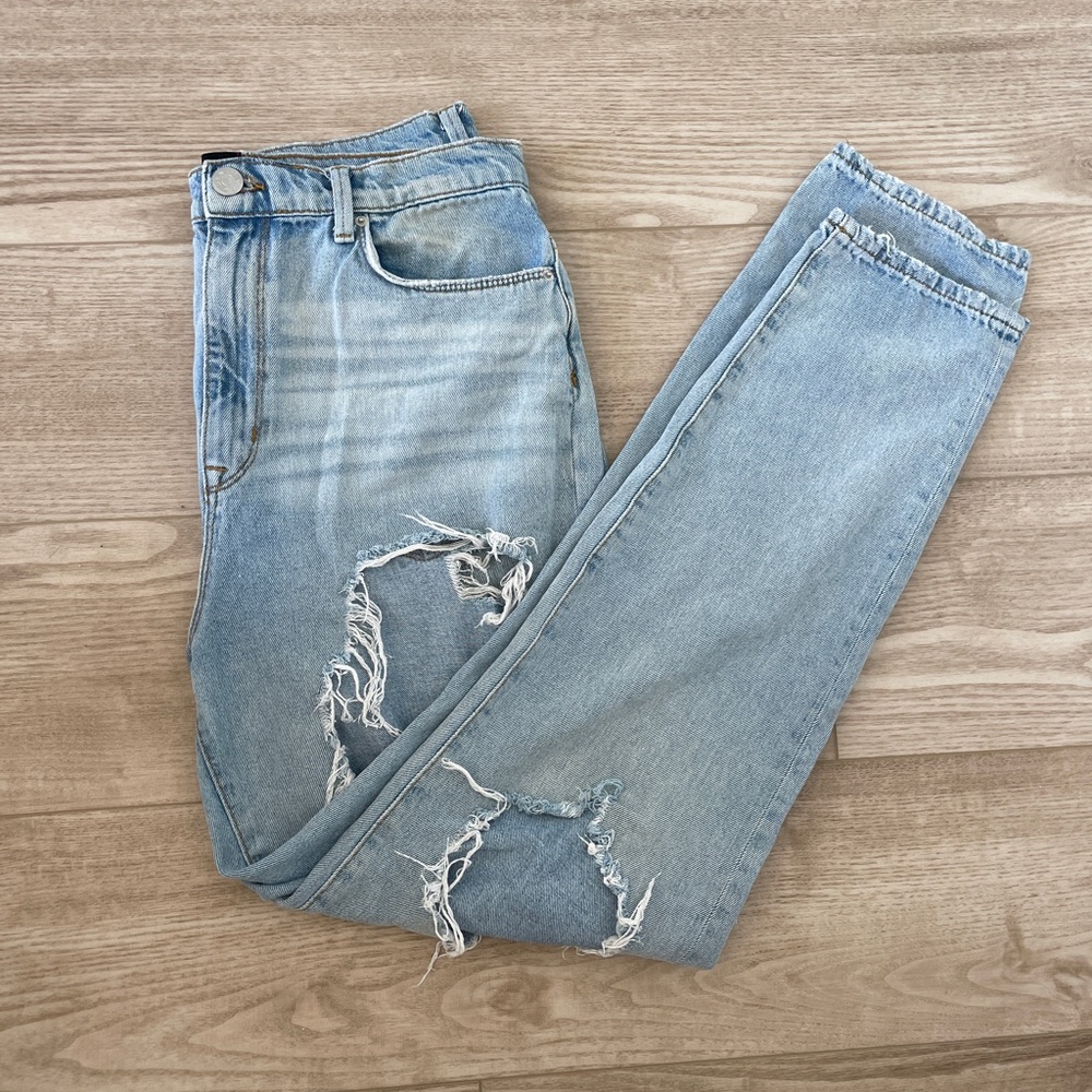 Distressed BDG Denim Mom Jean